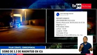 Fuerte sismo de magnitud 5.3 se registró en Ica y fue sentido por limeños