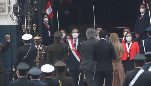 El mandatario llegó este martes al Hemiciclo para dar su mensaje presidencial. Entre otras cosas, propuso un Pacto Perú.