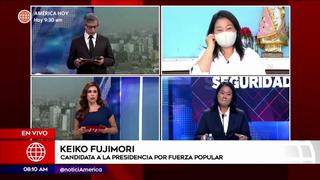 Keiko Fujimori: “Yo me vacunaré cuando me corresponda, no importa la marca”