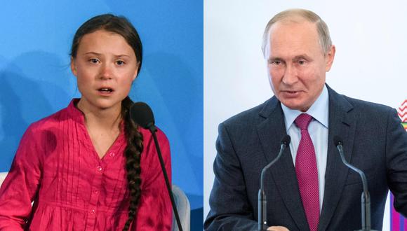 El presidente ruso había entonces comentado el emocional discurso de Greta Thunberg el 23 de septiembre en la Asamblea general de la ONU en Nueva York. (Foto: AFP)