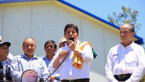 Pedro Castillo visitó Cajamarca y, desde ahí, cuestionó al Congreso. (Foto: Presidencia)