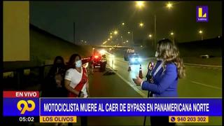 Los Olivos: motociclista muere en accidente en la Panamericana Norte