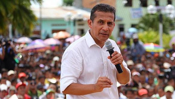 Ollanta Humala hizo el anuncio en Ancón. (USI)