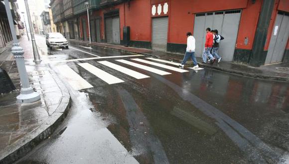 Lluvia se registró en distritos de Lima. (Rafael Cornejo)
