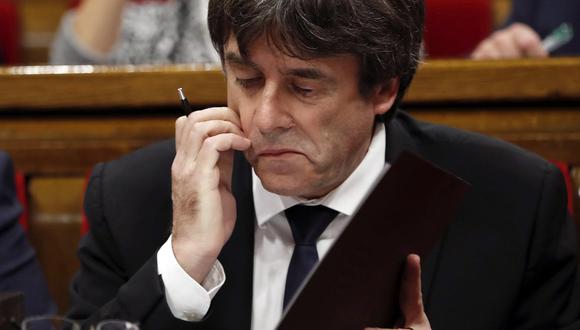El presidente regional de Cataluña, Carles Puigdemont, indicó que es necesario "desescalar" la tensión política actual (Efe).