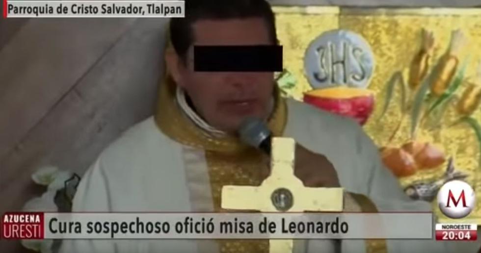 México: Sacerdote sospechoso de asesinato ofició la misa de cuerpo presente de su presunta víctima. (YouTube/Milenio)
