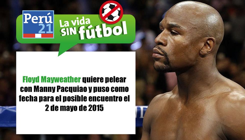 Floyd Mayweather quiere pelear con Pacquiao. (Perú21)