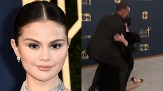 SAG Awards 2022: Selena Gomez sufrió tropezón en la alfombra roja | VIDEO