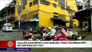VMT: reportan calles llenas de basura tras celebración navideña