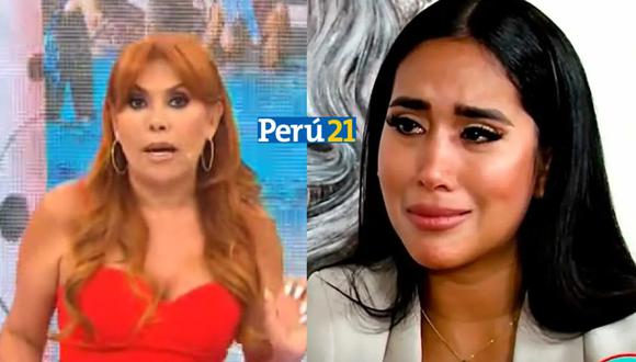 Magaly Medina le volvió a recordar a Melissa Paredes su escándalo de infidelidad. (Foto: ATV / América TV)