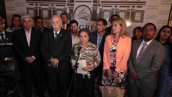 Luz Salgado, vocera alterna de FP, dijo que no se respetó la proporcionalidad. (Perú21)