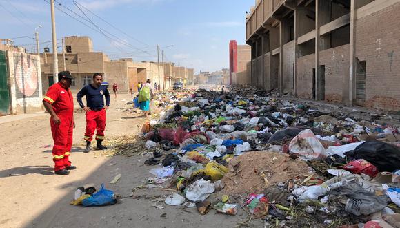 Recojo de basura es deficiente en distrito chiclayano.