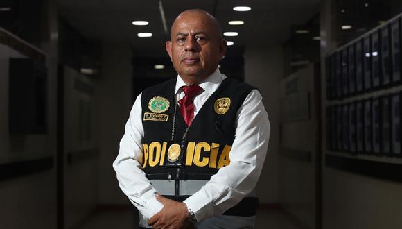 Coronel PNP, Víctor Revoredo Farfán (Foto: Jorge Cerdán).