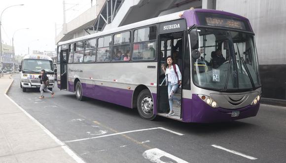 Los buses del Corredor Morado se desplazan desde San Juan de Lurigancho hasta Magdalena. (El Comercio)