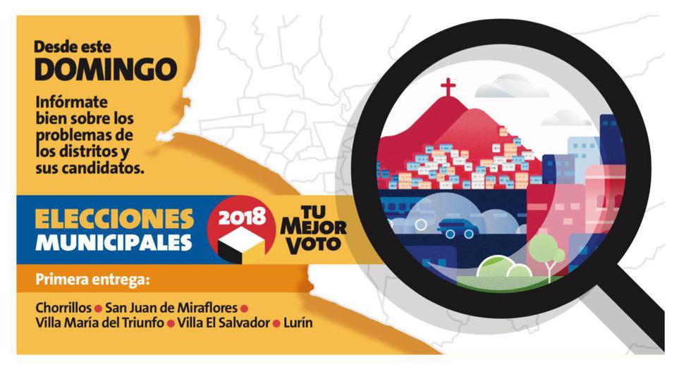 Perú 21 edición impresa lanzará Elecciones Municipales 2018. (Perú 21)