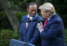 Trump concede Medalla de la Libertad al golfista Tiger Woods | FOTOS