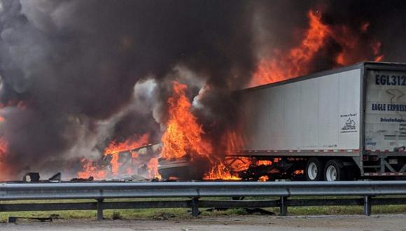 En accidente ocurrió en la carretera interestatal I-75 a la altura de la ciudad de Gainesville. (Foto: AP).