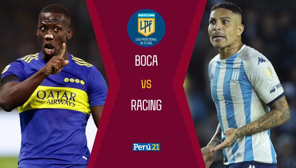 Boca Juniors vs Racing Club por la fecha 14 de la Liga de Argentina (Fotos: AFP).