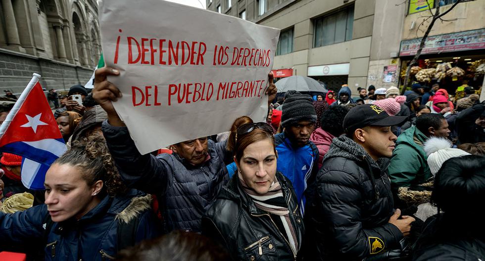 Chile Cientos de inmigrantes protestan en Santiago por nuevas leyes