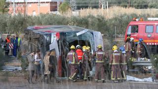 España: El peruano que resultó herido en accidente fue dado de alta [Fotos]