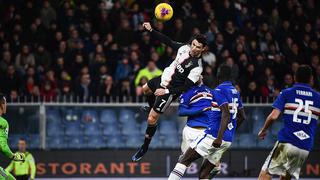 Mira el golazo de Cristiano Ronaldo ante Sampdoria en el que le sacó medio cuerpo de ventaja a su rival 