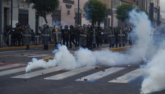 Enfrentamientos en el Centro de Lima. (Foto: GEC)