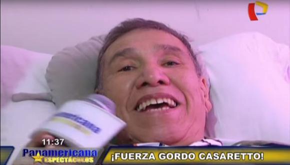 'Gordo' Casarettó: Su salud es estable ante rumores de su deceso. (Captura de TV)