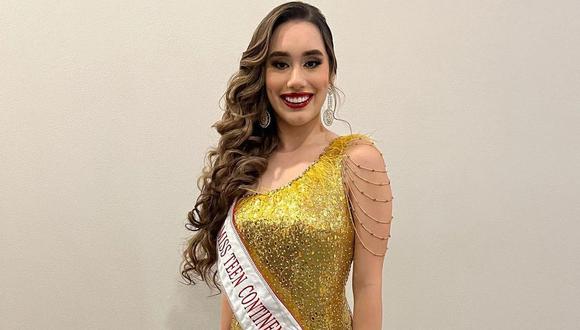 Daniela Mendieta es la nueva Miss Teen Continental América International 2022. (Foto: Instagram)