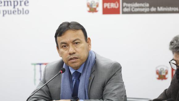 El ministro Félix Chero fue citado a la sesión de la Comisión Permanente. Foto: Cesar Bueno @photo.gec