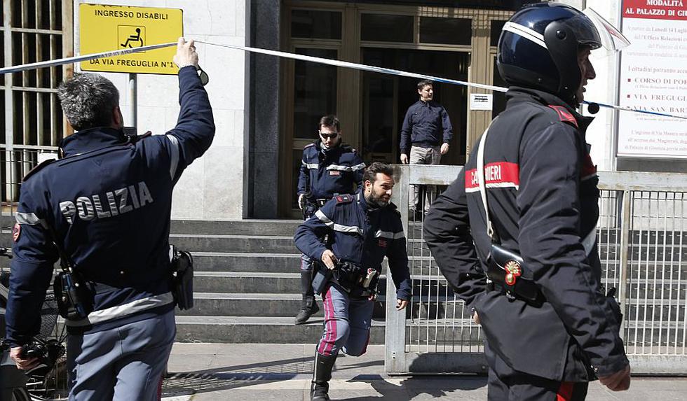 Empresario desató tiroteo en Palacio de Justicia de Milán. (AP)