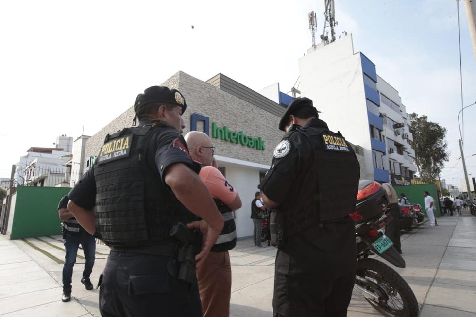Delincuentes asaltaron a cambista en agencia bancaria de San Borja (Foto: Kelvin García)