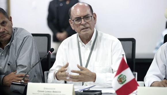 El canciller César Landa señaló que el Perú debe cumplir con los acuerdos internacionales que ha suscrito. (Foto: Cancillería)