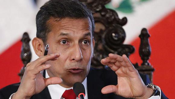 Ollanta Humala defiende sus cifras de logros en los sectores Eduacación y Salud. (EFE)