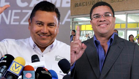 El pastor Javier Bertucci  y el comediante Benjamín Rausseo postulan a las presidenciales de Venezuela. (Foto: AFP)