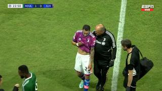 Ángel Di María se lesionó en Juventus: sufrió dolor muscular mientras corría [VIDEO]