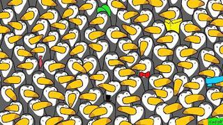 ¿Puedes encontrar al pingüino entre el montón de tucanes? Tienes solo 12 segundos