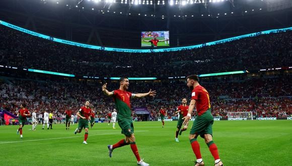 Cristiano Ronaldo ingresó en el minuto 75 del Portugal-Suiza en Qatar 2022. (Foto: Reuters)