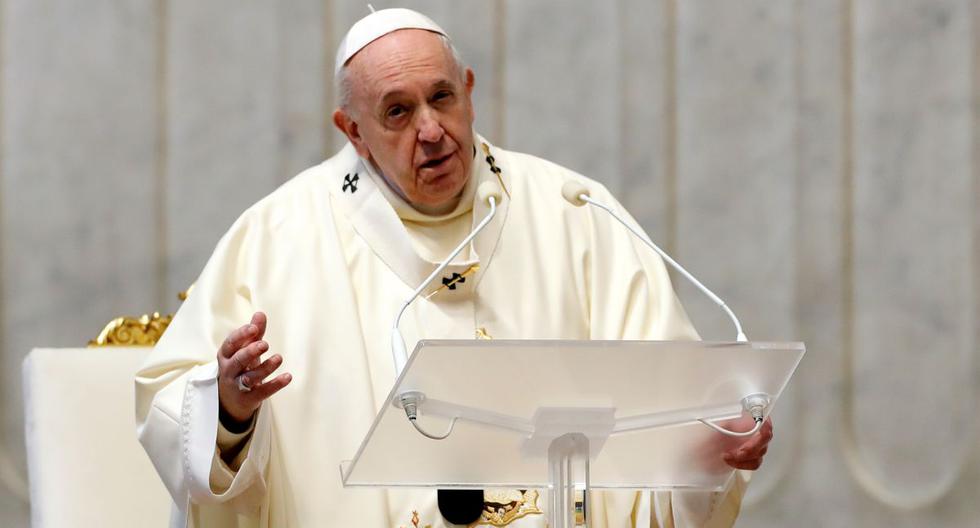 El Papa Francisco realiza una misa en la Ciudad del Vaticano, el 12 diciembre 2020. (Foto: Reuters/Remo Casilli).