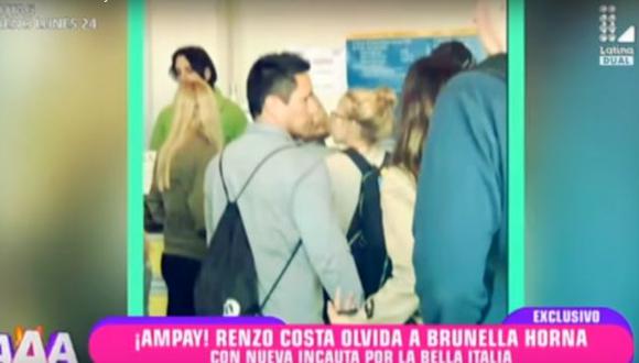 Renzo Costa fue visto con otra chica en Italia. (Amor, amor, amor)