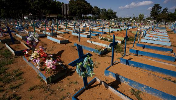 Brasil acumula 565.748 víctimas fatales, con una media de muertes en los últimos siete días de 877 diarias. (Foto: Michael Dantas / AFP)