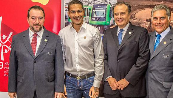Río 2016: Paolo Guerrero visitó Casa Lima 2019 para exponer al Perú como anfitrión de Juegos Panamericanos. (Andina)