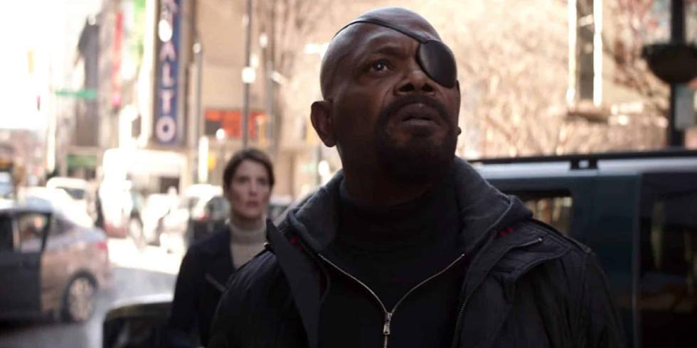 Nick Fury pierde su ojo durante los eventos de Captain Marvel, la última película de Marvel Studios que protagoniza Brie Larson (Foto: Marvel Studios)