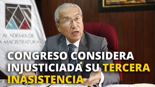 Pedro Chávarry: Congreso considera injustificada tercera inasistencia
