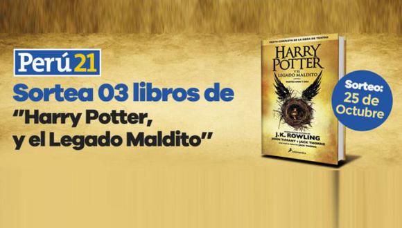 'Harry Potter y el legado maldito': Perú21 sortea 3 ejemplares de la versión en español. (Perú21)