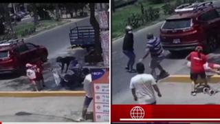 Los Olivos: Ladrón arrebata celular y se cae de moto cuando intentaba escapar