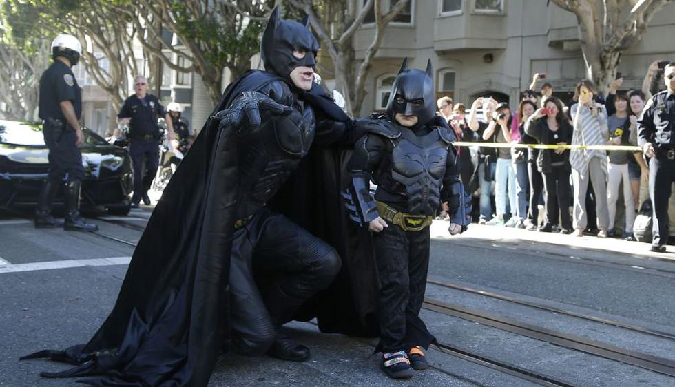Miles Scott es un niño de cinco años con leucemia que siempre quiso convertirse en Batman.(AP)