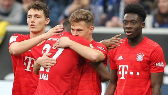 Bayern Múnich encabeza la clasificación de la Bundesliga 2019-20. (Foto: AFP)