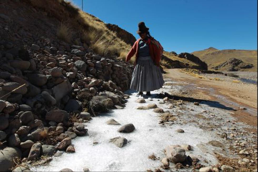 Las zonas altas de Puno figuran entre las más afectadas por las heladas.