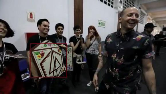 Linkin Park: Así reaccióno Chester Bennington al recibir regalo de fans peruanos (Linkin Park)
