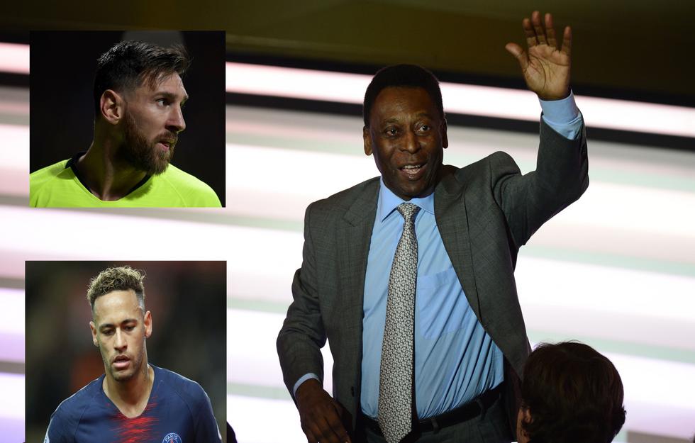 Pelé se refirió de Lionel Messi y Neymar. (Composición)